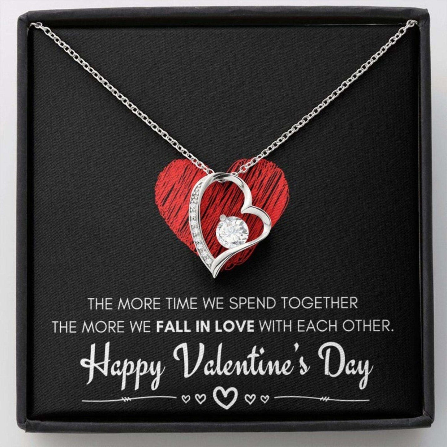 Special Valentine Gift For Your Girlfriend- Silver Necklace