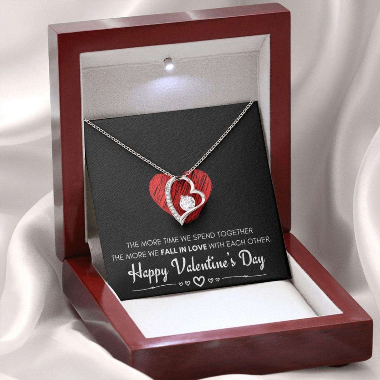 Special Valentine Gift For Your Girlfriend- Silver Necklace