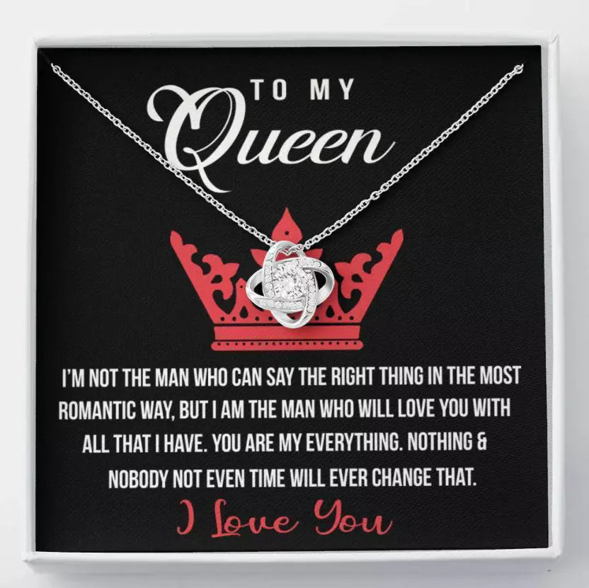 Best Gift For Your Queen - Silver Necklace