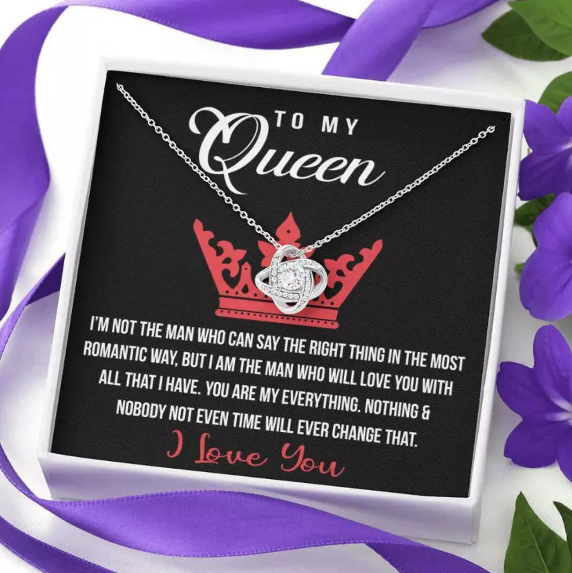 Special Gift For Your Queen - Silver Necklace